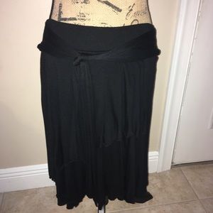 Asymmetrical cotton skirt D1003